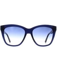 Calvin Klein - Vierkant Dames Blauw Kleurverloop Ckj22608s - Lyst