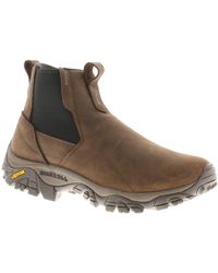 Merrell - Waterproof Boots Moab Adventure Chelsea Leather Brown Leather - Lyst