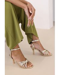 Where's That From - Wheres 'Raelynn' Multi Cross Over Strap Mid Heels - Lyst