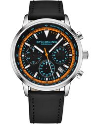 Stuhrling - Monaco Chronograph With Tachymeter Quartz 3986L 44Mm Watch - Lyst
