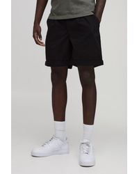 BoohooMAN - Mid Length Relaxed Turn Up Hem Short - Lyst