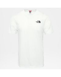 The North Face - Short Sleeve Simple Dome T-Shirt, Tnf Cotton - Lyst