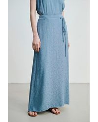 GUSTO - Jacquard Maxi Skirt - Lyst