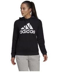 adidas - Big Logo Fleece Hoodie - Lyst
