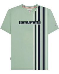 Lambretta - Racing Stripe T-Shirt (Iceberg) - Lyst