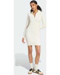 adidas Originals - Long Sleeve Collared Dress - Lyst