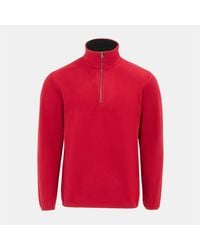 Donnay - Quarter Zip Fleece Jacket - Lyst