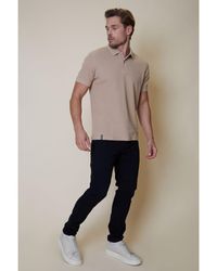 Threadbare - 'Sedona' Waffle Cotton Jersey Polo Shirt - Lyst