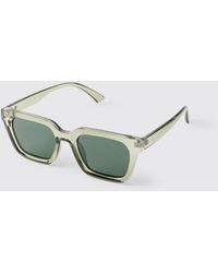 BoohooMAN - Rim Rectangle Sunglasses - Lyst