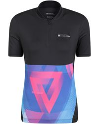 Mountain Warehouse - 'Chaser' Printed Half Zip Cycling Jersey Soft Short Sleeve Quick Dry Top - Lyst
