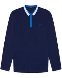 D Rock - Polo Shirt With Dual-Stripe Collar Long Sleeve - Lyst