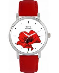 Toff London - Tlws-46509 Ladies Poppy Flower Watch - Lyst