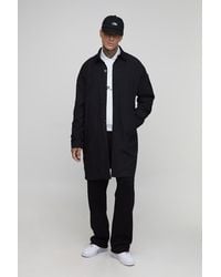 BoohooMAN - Tall Crinkle Oversized Mac - Lyst