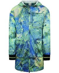 PUMA - X Central Saint Martins Lange Mouw Zip Up Blauw Aop Jas 597194 02 - Lyst