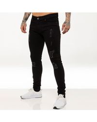 Enzo - Skinny Ripped Jeans - Lyst