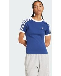 adidas Originals - 3-Stripes Slim Raglan Tee - Lyst