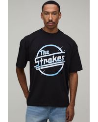 BoohooMAN - Oversized The Strokes License Print T-Shirt - Lyst