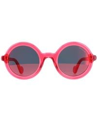 Moncler - Round Shiny Fuchsia Gradient Mirrored Ml0005 - Lyst