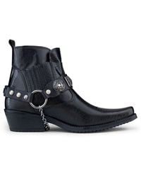 Infinity Leather - Winklepicker Western Gothic Boots - Lyst