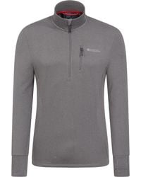Mountain Warehouse - 'Marathon' Active Fleece Midlayer Lightweight Quick Wick Half Zip Top - Lyst