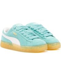 PUMA - Suede Xl Suede Aquatic/white Trainers - Uk 5 - Lyst