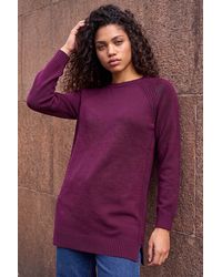 Roman - Petite Longline Knit Jumper - Lyst