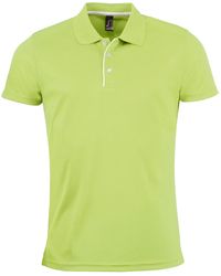 Sol's - Performer Short Sleeve Pique Polo Shirt (Apple) - Lyst
