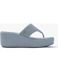 Fitflop - Platfforms Denim Toe-Post Sandals Light - Lyst