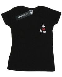 Disney - Ladies Mickey Mouse Kickin Retro Chest Cotton T-Shirt - Lyst