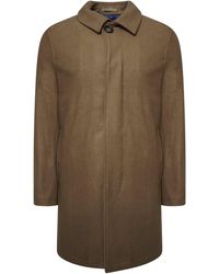 Harry Brown London - Wool Blend Overcoat - Lyst