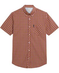 Ben Sherman - Signature Huis Gecheckt Korte Mouwen Overhemd - Lyst