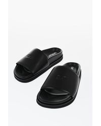 Off-White c/o Virgil Abloh - Leather Cloud Off Stamp Slides - Lyst