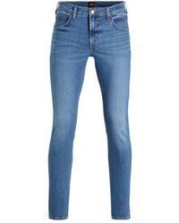 Lee Jeans - Tapered Fit Jeans Luke Blue Shadow Mid - Lyst