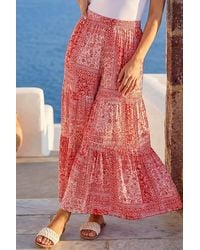 Roman - Tile Tiered Palazzo Trouser - Lyst