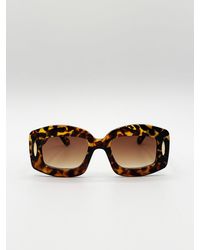SVNX - Oversized Chunky Rectangle Sunglasses - Lyst