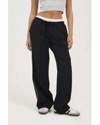 Brave Soul - Contrast Waistband Tailored Trousers - Lyst