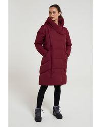Mountain Warehouse - Cosy Extreme Ii Wrap Donsjack (Bourgondië) - Lyst