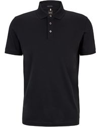 BOSS - Collared Neck Short Sleeve Regular Fit Top - Lyst