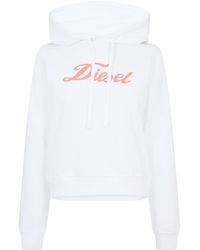 DIESEL - Lacoste Lettering Hooded Neck Long Sleeve Sweatshirt - Lyst