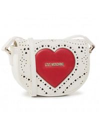 Love Moschino - Oval Small Cross Body Bag With Heart - Lyst