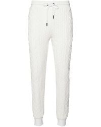 Criminal Damage - Cable Knit Off Track Pants Cotton - Lyst