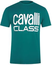 Roberto Cavalli - Bold Brand T-Shirt Cotton - Lyst