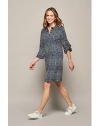 Mart Visser - Cecile Print Tuniek Navy / Wit - Lyst