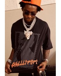 BoohooMAN - Oversized Boxy Extended Neck Washed Shallipopi T-Shirt - Lyst