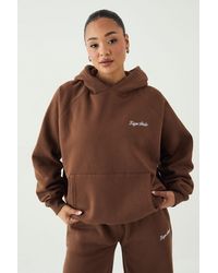 DSGN Studio - Script Embroidered Oversized Hoodie - Lyst