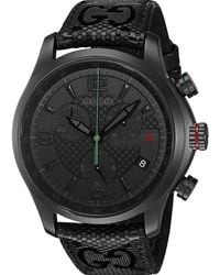 Gucci - Men's G-timeless Stainless Steel Chronograph Watch - Black - Lyst