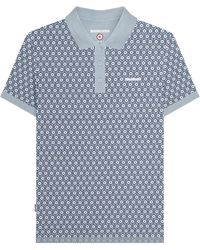 Lambretta - Aw24 Geometric Polo Shirt (Dusky) Cotton - Lyst