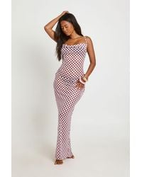 Boohoo - Beachwear Essentials Polka Dot Maxi Dress - Lyst