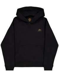 Alpha Industries - Basic Small Logo Tpu Hoodie - Lyst