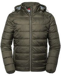 Russell - Nano Hooded Padded Jacket (Dark) - Lyst